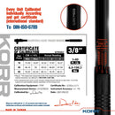 KORR TOOLS KTW002 3/8-INCH DRIVE CLICK TORQUE WRENCH (5-80 FT.-LB.)