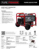 PURPP8900ER GENERATOR, 8900 WATT