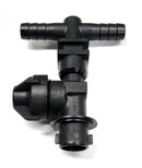 SPP19350-212-406-NYB SHANK SINGLE OUTLET X 3/8" BARB TEE SIDE DIAPHRAGM