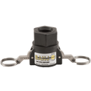 25-050D, ¾" FEMALE COUPLER X ½" FEMALE THREAD