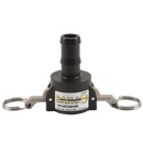 25-075C, ¾" FEMALE COUPLER X ¾" HOSE BARB