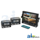 CC7M2CQR, CABCAM VIDEO SYSTEM, QUAD (INCLUDES 7" DIGITAL TOUCH SCREEN TFT LCD MONITOR AND 2 CAMERAS)