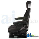 F20A265, AIR RIDE SEAT, F20 SERIES, AIR SUSPENSION / ARMREST / HEADREST / BLACK CLOTH