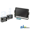 HD10M2CQ, CABCAM HIGH DEFINITION 10" QUAD VIDEO SYSTEM, TOUCH SCREEN, (INCLUDES 10" QUAD MONITOR / 2 CAMERA)