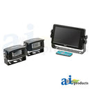 HD7M2CQ, CABCAM HIGH DEFINITION 7" QUAD VIDEO SYSTEM, TOUCH SCREEN, (INCLUDES 7" QUAD MONITOR / 2 CAMERA)