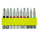 711252, 10 PACK ASSORTED ROBERTSON IMPACT BITS