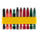 711276, 10 PACK ROBERSTON DRIVER BITS 2=72-121,222,3=122,1=123,221,2
