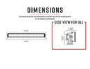 10-10006 14" Single Row LED Light Bar - SRS14 10-10006
