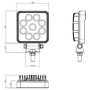 10-20012 927S Square LED Work Light 10-20012/10-20013