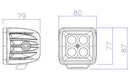 10-20031 4Pack Driving LED Light Pod in Black Ops 10-20031/10-20030