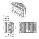 10-20196 4x6 Sealed Beam Replacement LED Headlight (Low Beam) 10-20196