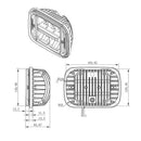 10-20198 5x7 Sealed Beam Replacement LED Headlight - DOT 10-20198