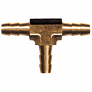 123-4 BRASS TEE;1/4 HOSE BARB