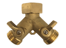 202-WV Y SPLITTER;FWHXMWH (2) W/SHUT-OFFS