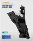 CCDTDM - C-Shank Paired Row Liquid .250 (3")
