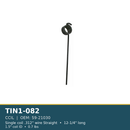 TIN1-082 CCIL harrow tine - .312", 12-1/4", 1.5"