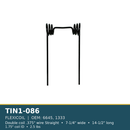 TIN1-086 FLEXICOIL harrow tine - .375", 7-1/4", 14-1/2", 1.75"