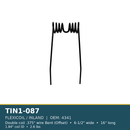 TIN1-087 FLEXICOIL / INLAND harrow tine - .375", 6-1/2", 16", 1.84"