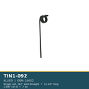 TIN1-092 ALLIED harrow tine - .312", 11-1/4", 1.408"