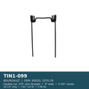 TIN1-099 BOURGAULT harrow tine - .375in wire, 9in wide