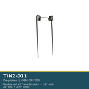 TIN2-011 Degelman harrow tine - 1/2", 12", 26", 2.70"