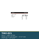 TIN2-021 Morris harrow tine - 1/2", 10-1/2", 27-1/2", 2.70"