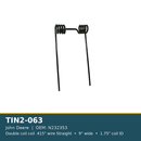 TIN2-063 John Deere harrow tine - .415", 9", 1.75"