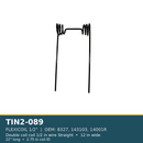 TIN2-089 FLEXICOIL 1/2" harrow tine - 1/2 in, 12 in, 22", 2.75 in
