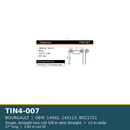 TIN4-007 BOURGAULT harrow tine - 5/8 in, 13 in, 27", 2.65 in