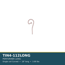 TIN4-112LONG PERFORMER LONG harrow tine - 18"