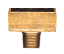 X106-A BRASS TEE;1/8 FPTX1/8 FPTX1/8 MPT;XTRUDED