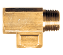 X107-C BRASS TEE;3/8 FPTX3/8 MPTX3/8 FPT;XTRUDED