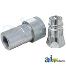 A-4000-4MB-P PIONEER HYDRAULIC COMPLETE QUICK COUPLER 1/2 INCH