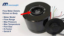 MX50F-2SA/PR OVAL GEAR FLOW METER - McNAUGHT MX POSITIVE DISPLACEMENT FLOW METER