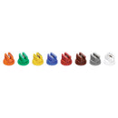 XR110-VS stainless steel extended range flat spray tips, VisiFlo color-coded