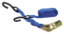 11183, Ratchet Strap 1 x 15' Blue 1200 lb ULL Vinyl coated hooks