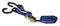 11185, Cam Strap 1 x 10' Blue 1200 lb. Vinyl coated hooks