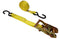 11187, Ratchet Strap 1"x20' J Hooks WLL-1000Lb, ULL-3000Lb Yellow