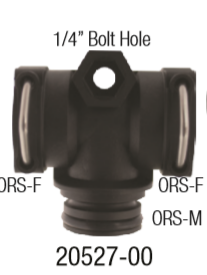 20527-00, TEE ASSY- ORS, F x F x M