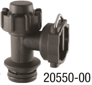 20550-00, DIAPHRAGM CHECK VALVE ASSY- ORS MALE x ORS FEMALE