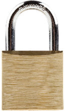 2251525, Brass Padlock 25x14mm - KD Hardened Steel Shackle - 1/pkg