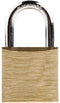 2251525, Brass Padlock 25x14mm - KD Hardened Steel Shackle - 1/pkg