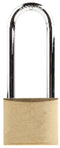 2251850, Brass Padlock 50x75mm - KD Hardened Steel Shackle - 1/pkg