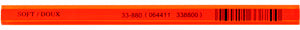 33880, 12mm Soft Carpenter Pencil Orange