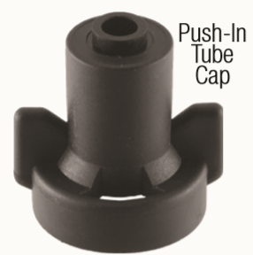 40437-B5, RL CAP ASSY- 5/16" TUBE PUSH-IN FITTING ASSY - BLACK,W/ ADAPTER AND BUNA N O-RING