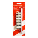 51125, Metric  Sockets w/ Rail. 7 Pcs