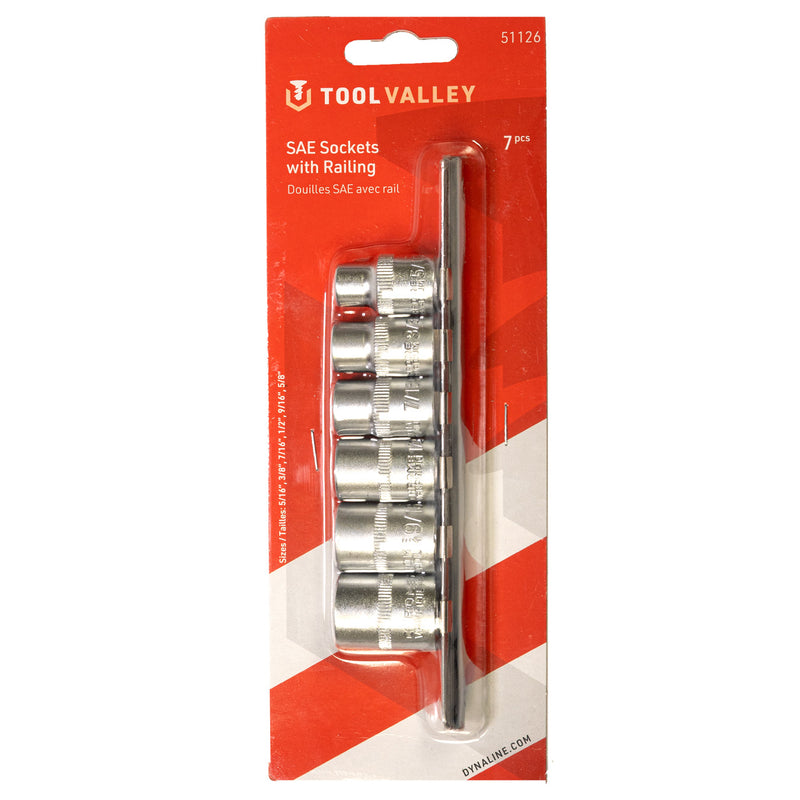 51126, SAE Sockets w/ Rail