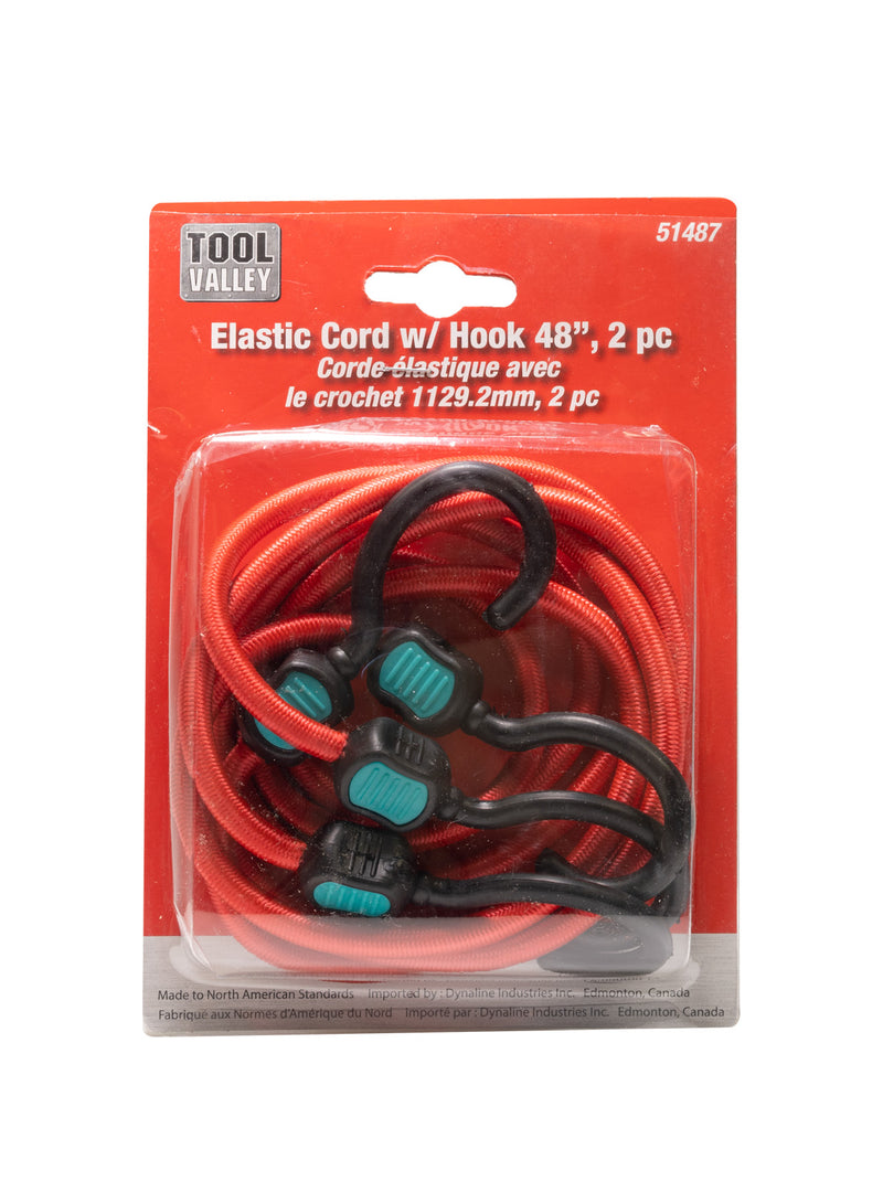 51487, Elastic Cord w/Hook Set