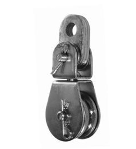 55851, H.D. Swivel Eye Pulley Block 'Deuer' Type. 2"