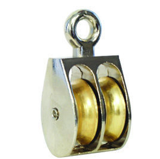 55909, Pulley. Double Fixed 2 Die Cast. Fits 7/16 Rope